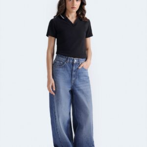 Cropped Polo Shirt