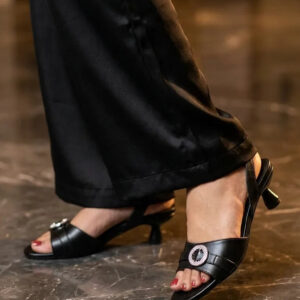 Black Formal Sandal For Women FR5520