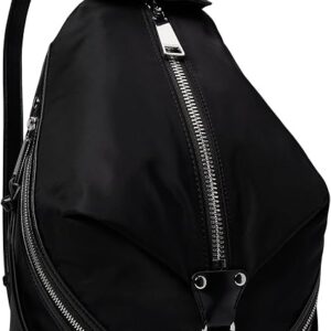 Rebecca Minkoff Nylon Medium Zipped Julian Backpack Black One Size
