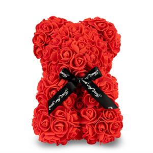 Red Rose Bear with Diamond 25cm